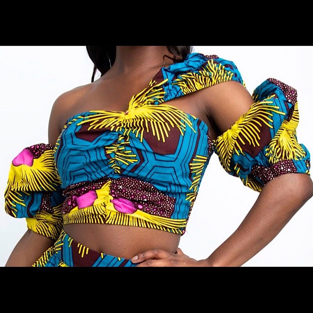 NWT African Print Crop Top